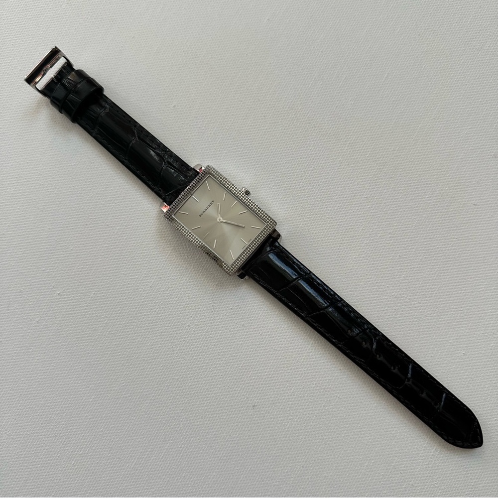 Mens Authentic Burberry Watch Face BU1402 w/Brand New Leather Strap